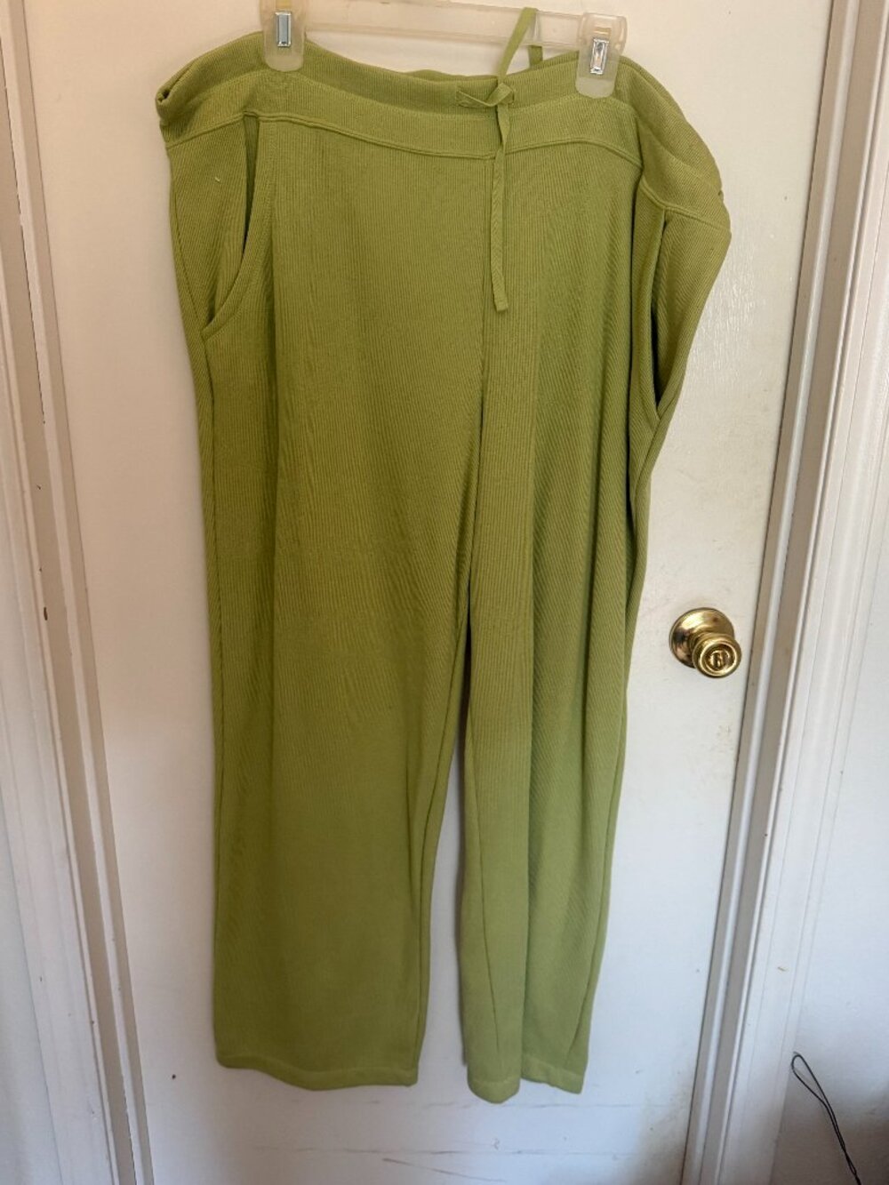 White Stag Olive Green Wide-Leg Pants W 2X